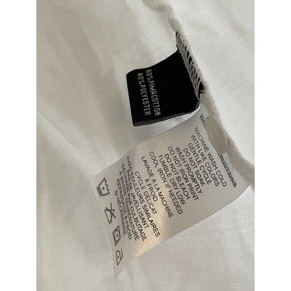 Travis Mathew Short Sleeve Polo Shirt Men Size Large White‎ Golf Embroidered - Picture 7 of 7